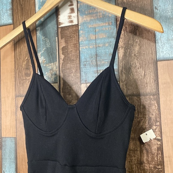 Wild fabel black ribbed tank dress - Picture 4 of 12